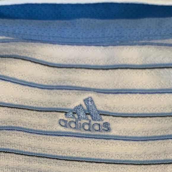 Adidas women's golf/tennis/pickle ball classic sleeveless polo shirt, EUC, Sz S - Picture 3 of 12